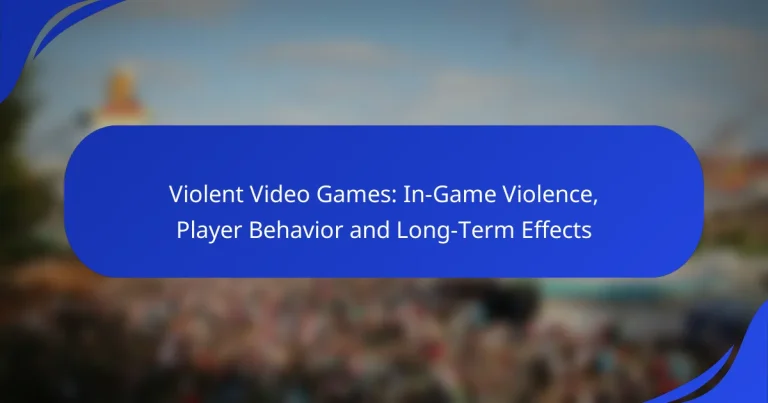 Violent Video Games: In-Game Violence, Player Behavior and Long-Term Effects